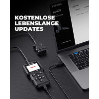 Čtečka kódů Topdon OBD2 AL400 Skener OBD2, diagnostický nástroj do auta s 10 funkcemi OBD – kontrola světla motoru/test emisí sm